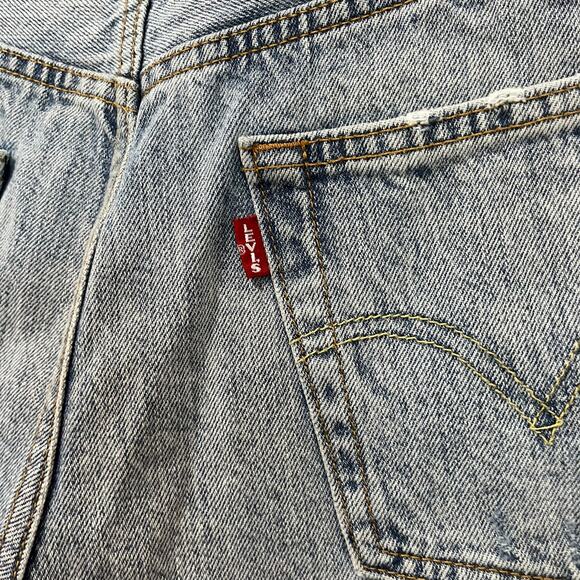 Levi's Premium 501 Cut Off Denim Shorts Size 28 - Picture 5 of 12